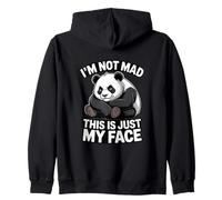 Non Sono Arrabbiato, Questo è Solo Il Mio Viso Panda Mood Felpa con Cappuccio
