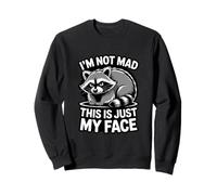 Non Sono Arrabbiato, Questo è Solo Il Mio Viso Raccoon Mood Felpa