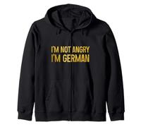 Non sono arrabbiato Sono tedesco Funny Germany Felpa con Cappuccio