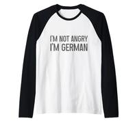 Non sono arrabbiato Sono tedesco Funny Germany Maglia con Maniche Raglan