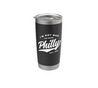 Non sono arrabbiato, vengo da Philly Retro anni '70 Dark Bicchiere termico in acciaio inox doppia parete