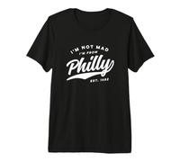Non Sono Arrabbiato, vengo da Philly Retro Anni '70 Dark Maglietta Premium