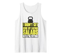 Non Sono Arrivato Qui mangiando insalate ma Ci STO provando Canotta