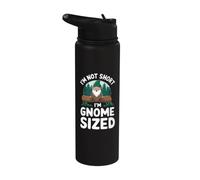 Non sono basso Sono delle dimensioni di uno gnomo Persone basse e divertenti Stainless Steel Insulated Water Bottle