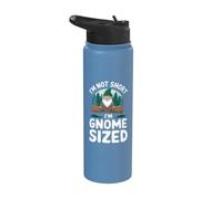 Non sono basso Sono delle dimensioni di uno gnomo Persone basse e divertenti Stainless Steel Insulated Water Bottle