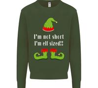 Non Sono Basso, Sono Di Dimensioni Elf Funny Christmas Kids Sweatshirt Jumper