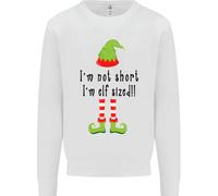 Non Sono Basso, Sono Di Dimensioni Elf Funny Christmas Kids Sweatshirt Jumper