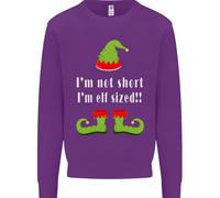 Non Sono Basso, Sono Di Dimensioni Elf Funny Christmas Kids Sweatshirt Jumper