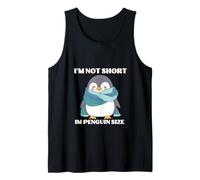 Non sono basso, sono un pinguino, carino, umorismo, moda Canotta