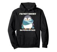 Non sono basso, sono un pinguino, carino, umorismo, moda Felpa con Cappuccio