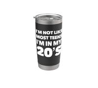 Non sono come la maggior parte degli adolescenti Fantastico 20 ° compleanno 20 Anni Bicchiere termico in acciaio inox doppia parete