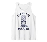 Non Sono Come Le lontre Divertente Gioco di Parole introverso Canotta