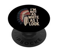 Non sono così bianco come sembro orgoglio dei nativi americani indiani PopSockets PopGrip Adesivo
