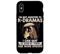 Non sono dipendente da K-Drama One More Episode KDrama Merch Custodia per iPhone X/XS