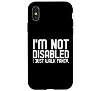 Non sono disabile, mi limito a camminare, Fancy White Cane Safety Day Custodia per iPhone X/XS