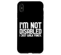 Non sono disabile, mi limito a camminare, Fancy White Cane Safety Day Custodia per iPhone XS Max