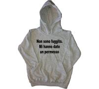 Non sono fuggito. Felpa con Cappuccio Bambino Simpatica