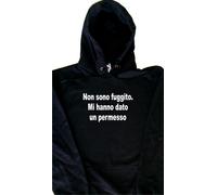 Non sono fuggito. Mi hann Felpa con Cappuccio Simpatica