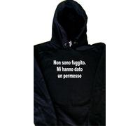 Non sono fuggito. Mi hann Felpa con Cappuccio Simpatica