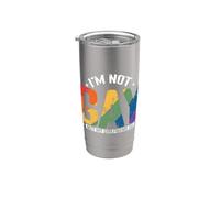 Non sono gay ma la mia ragazza è Bicchiere termico in acciaio inox doppia parete