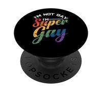 Non sono gay, sono super gay PopSockets PopGrip Adesivo