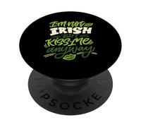 Non sono irlandese ma baciami comunque San Patrizio PopSockets PopGrip Adesivo
