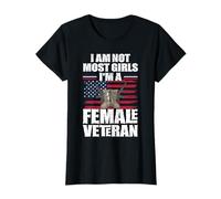 Non sono la maggior parte delle ragazze Sono una donna veterana Donne Veterans Day Maglietta