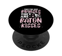 Non sono lividi, sono baci di bacchetta Baton Twirling PopSockets PopGrip Adesivo