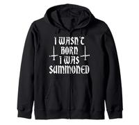 Non sono nato, sono stato convocato Gothic Demonic Spooky Joke Felpa con Cappuccio
