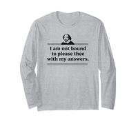 Non Sono obbligato a compiacerti con Le Mie risposte Letteratura Maglia a Manica