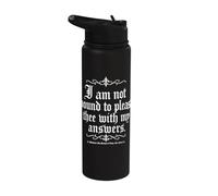 Non sono obbligato a compiacerti con le mie risposte W. Shakespeare Stainless Steel Insulated Water Bottle