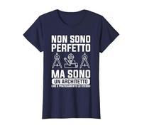 Non Sono Perfetto Ma Sono Un Architetto Maglietta, Donna, Navy, S