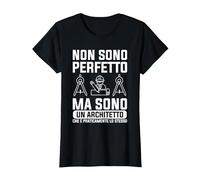 Non Sono Perfetto Ma Sono Un Architetto Maglietta, Donna, Nero, XXL