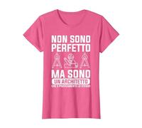 Non Sono Perfetto Ma Sono Un Architetto Maglietta, Donna, Rosa mélange, 3XL