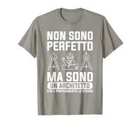 Non Sono Perfetto Ma Sono Un Architetto Maglietta, Uomo, Ardesia, M