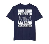 Non Sono Perfetto Ma Sono Un Architetto Maglietta, Uomo Taglie Grandi, Navy, 2X Tall