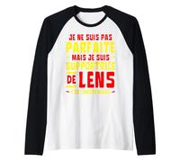 Non Sono Perfetto ma SUPPORTRICE Lens Maglia con Maniche Raglan