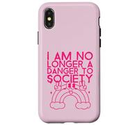 Non sono più un pericolo per la società (Dichiarazione divertente) Custodia per iPhone X/XS