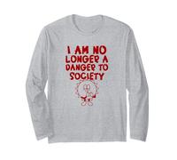 Non Sono più Un Pericolo per la società (Dichiarazione Divertente e strana) Maglia a Manica