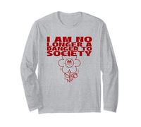 Non Sono più Un Pericolo per la società (Dichiarazione Divertente e strana) Maglia a Manica