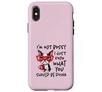 Non sono prepotente, so solo cosa dovresti fare Custodia per iPhone X/XS