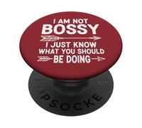 Non sono prepotente, so solo cosa dovresti fare in modo divertente PopSockets PopGrip Adesivo