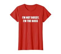 Non Sono prepotente, Sono Il Capo Maglietta, Donna, Rosso, XL