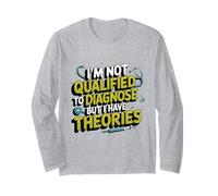 Non sono qualificato per diagnosticare ma ho teorie psicologia Maglia a Manica