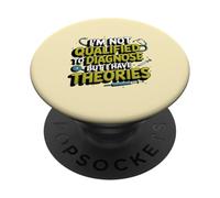 Non sono qualificato per diagnosticare ma ho teorie psicologia PopSockets PopGrip Adesivo