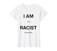Non Sono razzista, Lo prometto Maglietta, Donna, Bianco, S