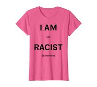 Non Sono razzista, Lo prometto Maglietta, Donna, Rosa mélange, 3XL