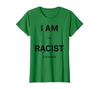 Non Sono razzista, Lo prometto Maglietta, Donna, Verde Mela, M