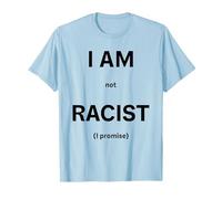 Non Sono razzista, Lo prometto Maglietta, Uomo, Celeste, M