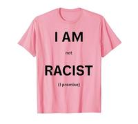 Non Sono razzista, Lo prometto Maglietta, Uomo, Rosa, L